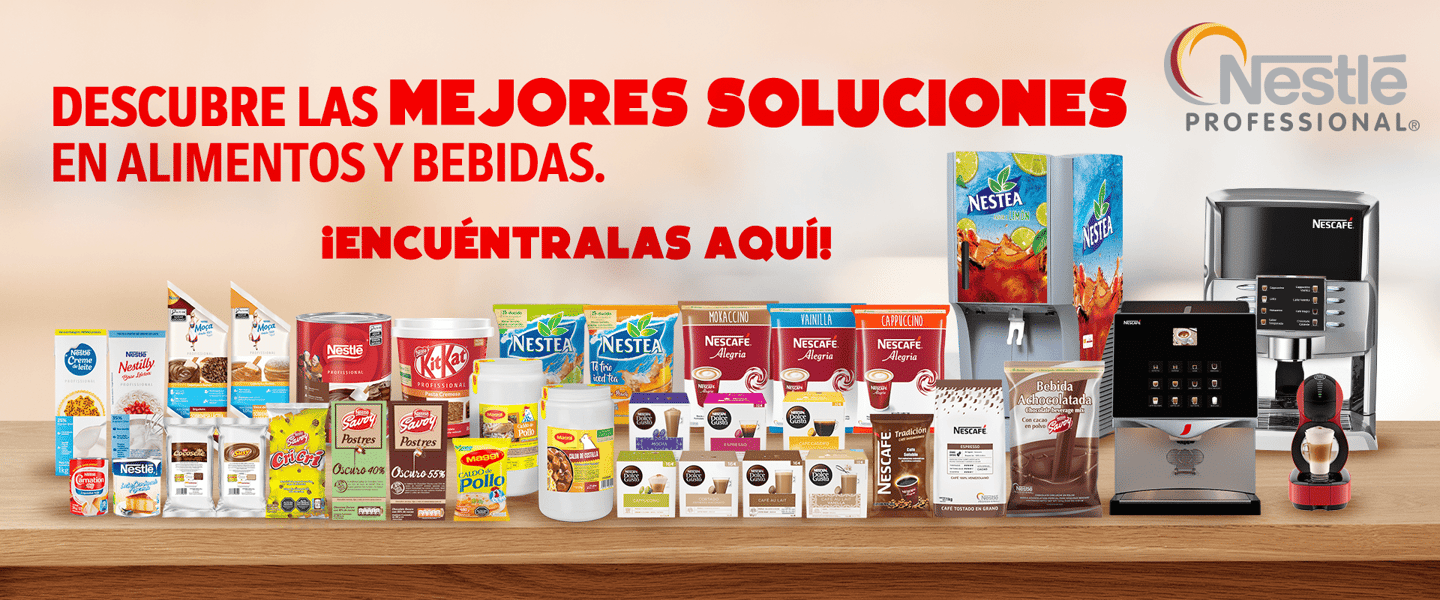 Ofrece los acompañantes perfectos para tus platos con las maquinas de Nescafé y Nestea