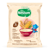 NESTUM® Cereal Infantil de 3 Cereales Enriquecido con Vitaminas y Minerales 225 g