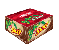 SUSY® Navidad Maxi Galleta Rellena de Crema Sabor a Chocolate Display 18 Unidades de 50 g