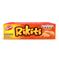 RIKITI® Chocolate con Leche y Pedacitos de Maní Display 12 Unidades de 30 g