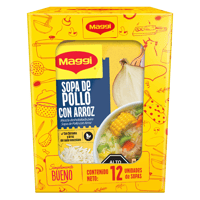 MAGGI® Sopa de Pollo con Arroz Display de 12 Sobres de 62 g