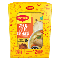 MAGGI® Sopa de Pollo con Fideos Display 12 Sobres de 62 g