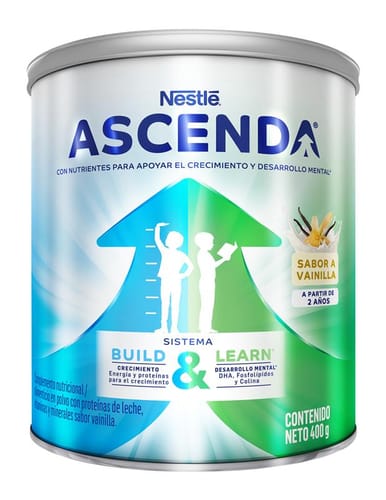 ASCENDA® Alimento Lácteo en Polvo con sabor a vainilla 400g