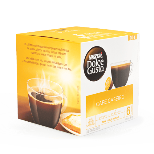 NESCAFÉ® DOLCE GUSTO Caseiro DISPLAY de 10 cápsulas