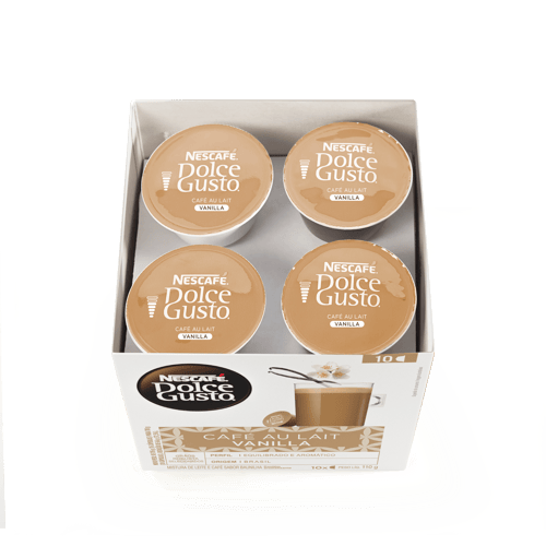 NESCAFÉ® DOLCE GUSTO Café Ole Vainilla DISPLAY de 10 cápsulas
