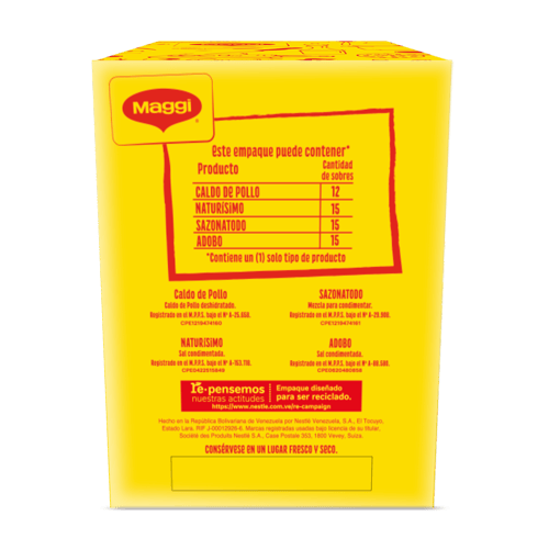 MAGGI® Caldo de Pollo Display 12 Sobres de 35 g