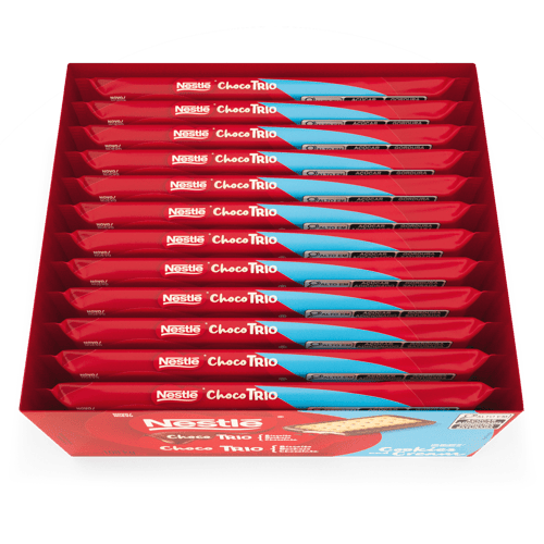 Choco Trio Cookies and Cream Galleta Dulce con Chocolate Rellena con Crema de Leche Display 12 Unidades de 90 g