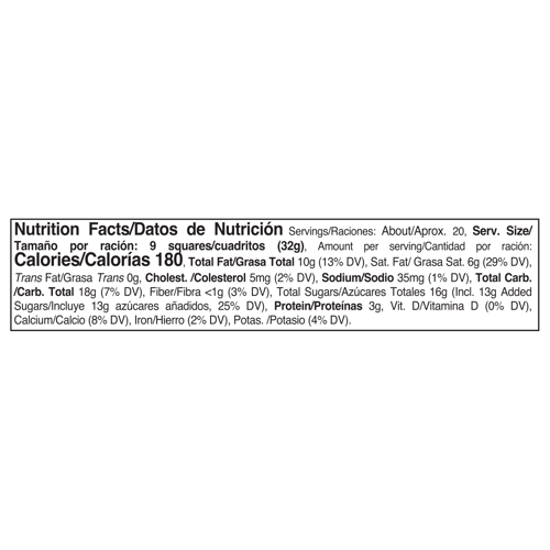 NESTLÉ-SAVOY® Cremosa Navidad Chocolate con Leche Display 9 Unidades de 70 g