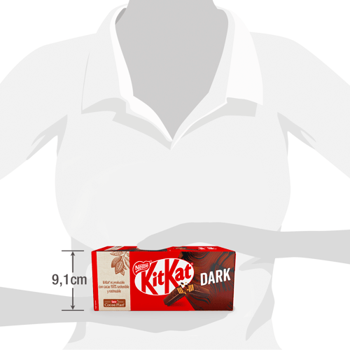 KIT KAT® Wafer rellena con cacao cubierta de chocolate oscuro Display de 24 Unidades de 41.5g