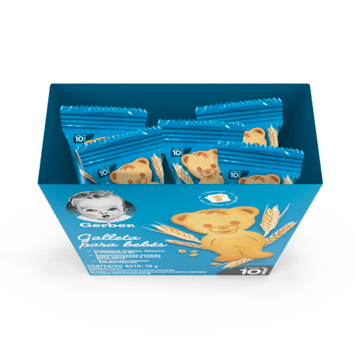 Galletas GERBER® para bebés a partir de los 10 meses 1 caja de 5 unidades Galletas GERBER® para bebés a partir de los 10 meses 1 caja de 5 unidades
