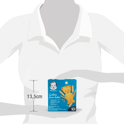Galletas GERBER® para bebés a partir de los 10 meses 1 caja de 5 unidades Galletas GERBER® para bebés a partir de los 10 meses 1 caja de 5 unidades