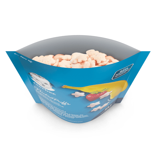 Puffs GERBER® para bebés a partir de los 8 meses sabor fresa y cambur 12x42g
