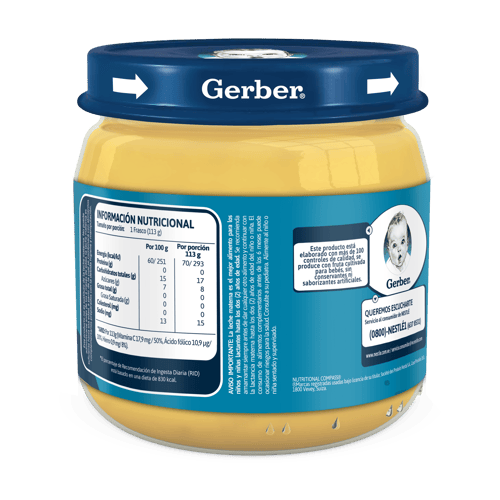 Compota GERBER® Frutas Mixtas sin azúcar 113g