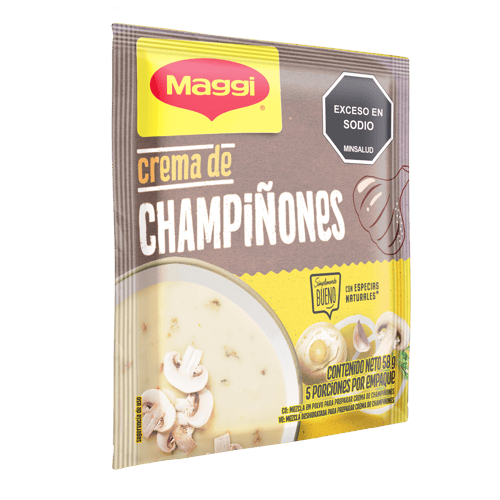 MAGGI® Mezcla en Polvo para Crema de Champiñones Display de 24 Sobres de 58 g