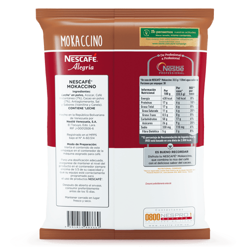 NESCAFÉ® Mokaccino Bolsa 1.3 kg