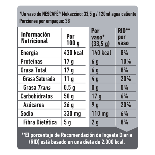 NESCAFÉ® Mokaccino Bolsa 1.3 kg