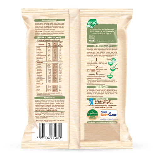 NESTUM® Cereal Infantil de 3 Cereales Enriquecido con Vitaminas y Minerales 225 g