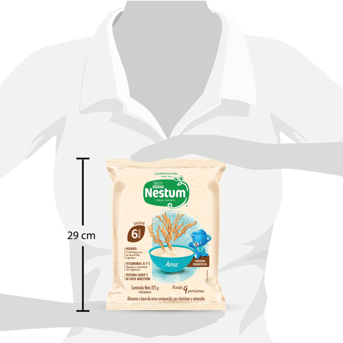 NESTUM® Cereal Infantil de Arroz Enriquecido con Vitaminas y Minerales 225 g