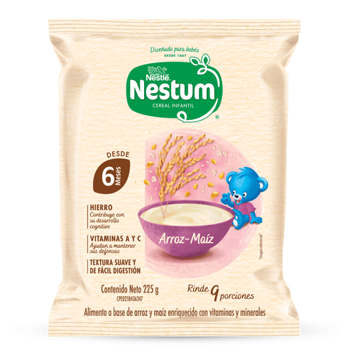 NESTUM® Cereal Infantil de Arroz Maíz Enriquecido con Vitaminas y Minerales 225 g NESTUM® Cereal Infantil de Arroz Maíz Enriquecido con Vitaminas y Minerales 225 g