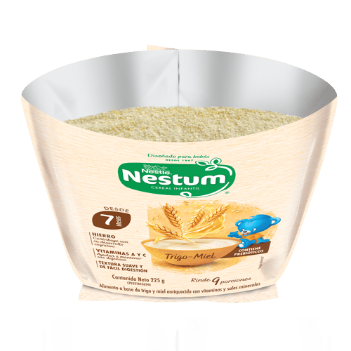 NESTUM® Cereal Infantil de Trigo Miel Enriquecido con Vitaminas y Minerales 225 g