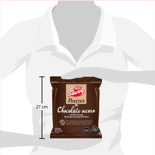 SAVOY® Postres Oscuro 55% Troceado Bolsa 800g