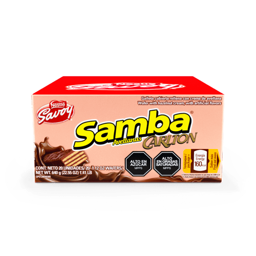 	SAMBA® Galleta Avellana Display de 20 Unidades de 32g