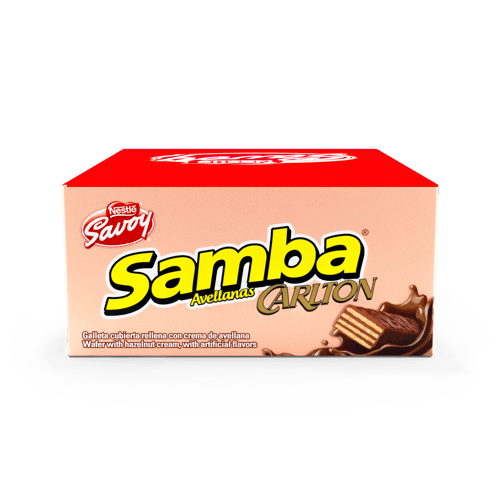	SAMBA® Galleta Avellana Display de 20 Unidades de 32g