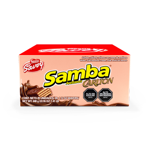 	SAMBA® Galleta Avellana Display de 20 Unidades de 32g