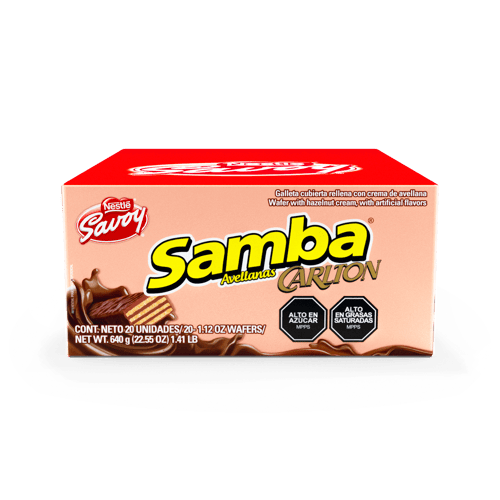 	SAMBA® Galleta Avellana Display de 20 Unidades de 32g