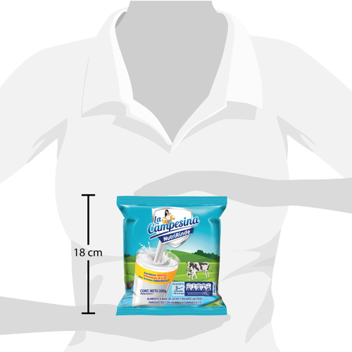 LA CAMPESINA® NutriRinde Alimento a base de leche y sólidos lácteos enriquecido 200g