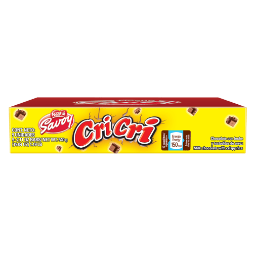 CRI CRI® Chocolate con Leche y Tostaditas de Arroz 9x60 g CRI CRI® Chocolate con Leche y Tostaditas de Arroz 9x60 g