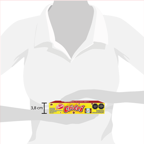 CRI CRI® Chocolate con Leche y Tostaditas de Arroz 9x60 g