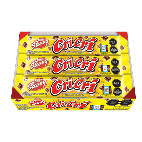 CRI CRI® Chocolate con Leche y Tostaditas de Arroz 9x60 g