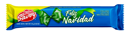 SAVOY® Navidad Chocolate con Leche Display 9 Unidades de 70 g