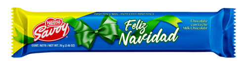 SAVOY® Navidad Chocolate con Leche Display 9 Unidades de 70 g