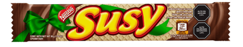 SUSY® Navidad Maxi Galleta Rellena de Crema Sabor a Chocolate Display 18 Unidades de 50 g