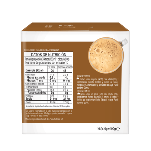 NDG CAFE AU LAIT 10Caps 6x100g XR