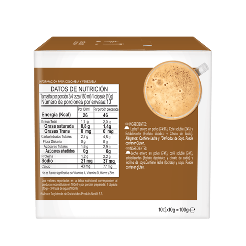 NDG CAFE AU LAIT 10Caps 6x100g XR