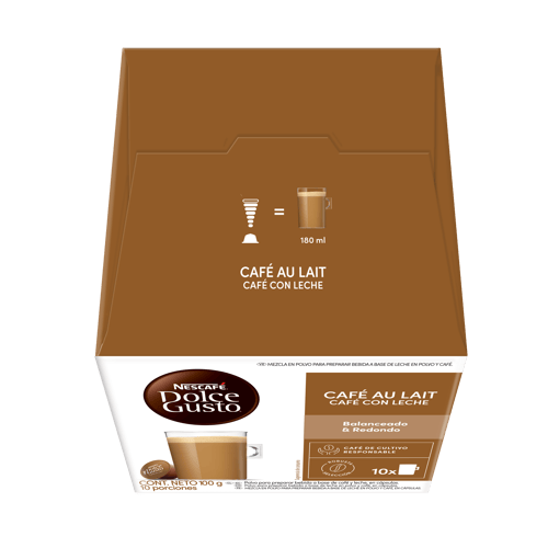 NDG CAFE AU LAIT 10Caps 6x100g XR