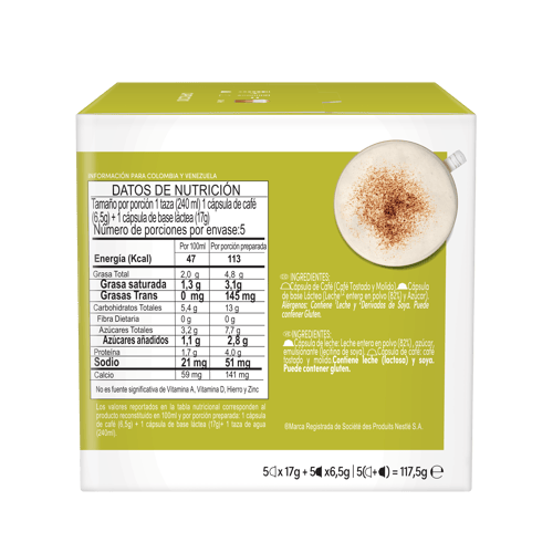 NDG CAPPUCCINO 10Caps 6x117.5g XR