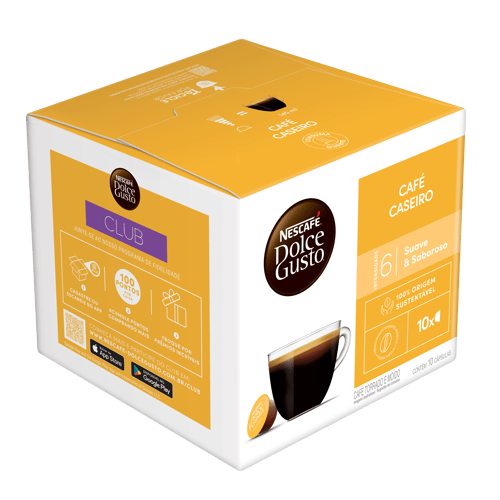 NESCAFÉ® DOLCE GUSTO Caseiro DISPLAY de 10 cápsulas NESCAFÉ® DOLCE GUSTO Caseiro DISPLAY de 10 cápsulas