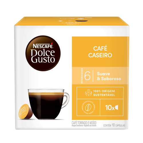 NESCAFÉ® DOLCE GUSTO Caseiro DISPLAY de 10 cápsulas NESCAFÉ® DOLCE GUSTO Caseiro DISPLAY de 10 cápsulas