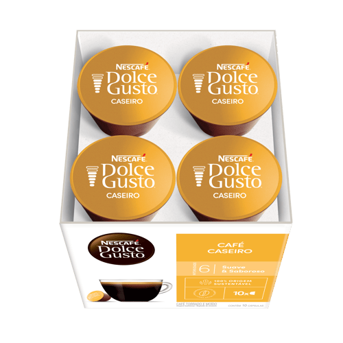 NESCAFÉ® DOLCE GUSTO Caseiro DISPLAY de 10 cápsulas
