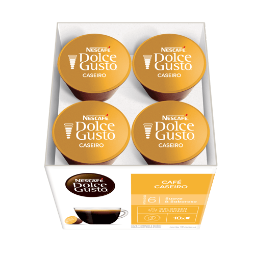 NESCAFÉ® DOLCE GUSTO Caseiro DISPLAY de 10 cápsulas NESCAFÉ® DOLCE GUSTO Caseiro DISPLAY de 10 cápsulas