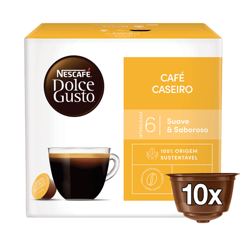 NESCAFÉ® DOLCE GUSTO Caseiro DISPLAY de 10 cápsulas