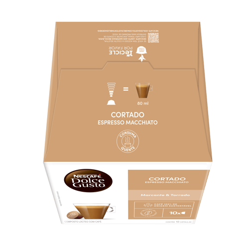 NESCAFÉ® DOLCE GUSTO Cortado Espresso Machiatto 10 cápsulas