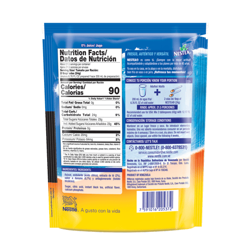 NESTEA® Econopack Durazno Mezcla para Té Frío 520g