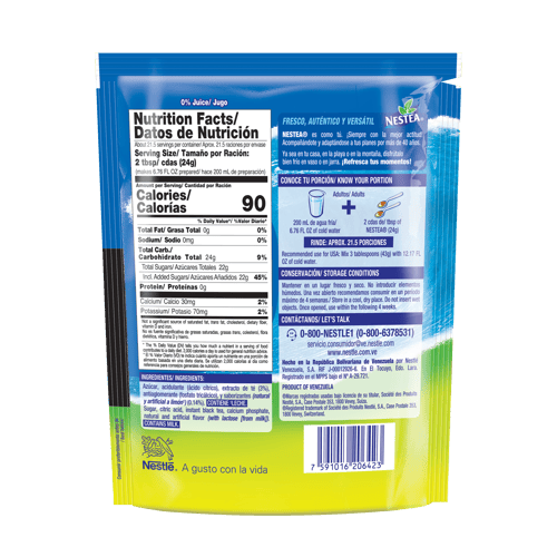 NESTEA® Econopack Limón Mezcla para Té Frío 520g NESTEA® Econopack Limón Mezcla para Té Frío 520g