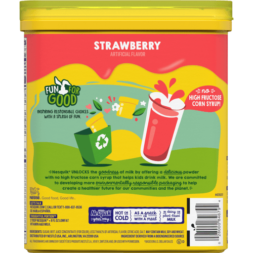 Nestlé® Nesquik® bebida en polvo sabor a Fresa 532g