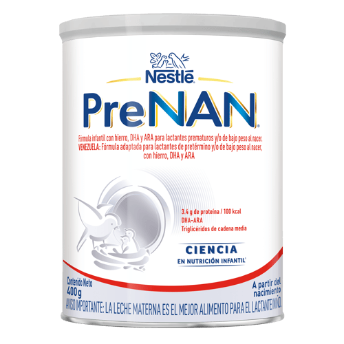 PRENAN® fórmula adaptada para lactantes de pretérmino y/o de bajo peso al nacer, con hierro, DHA y ARA